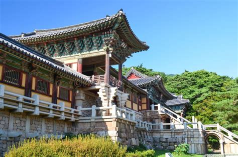 Traditional Korean Architecture at Bulguksa Temple Editorial Stock Image - Image of south ...