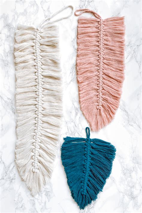 How to Make Macrame Feathers | Endlessly Inspired