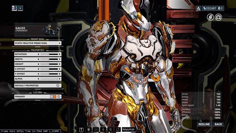 Fashionframe Gauss : r/Warframe