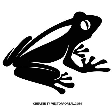 Frog Silhouette Vector Free