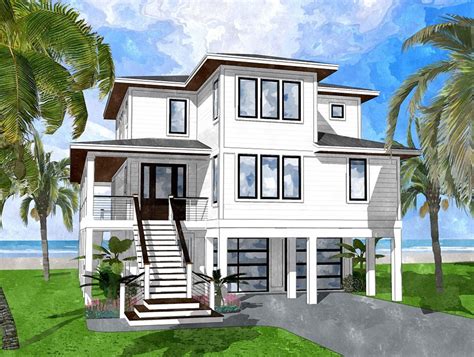 Dorians Beach - Coastal House Plans from Coastal Home Plans