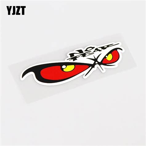 YJZT 11.7CM*3.3CM Funny No Fear Eyes Waterproof Car Styling Car Stickers Decal PVC 13 1083-in ...