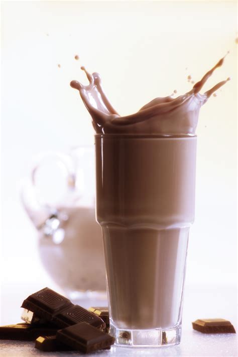 Glass Of Chocolate Milk Images & Pictures - Becuo