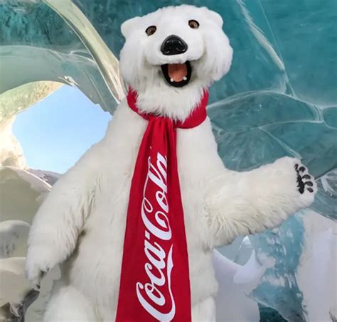 Snuggle up with the Coca Cola Polar Bear on National Polar Bear Day