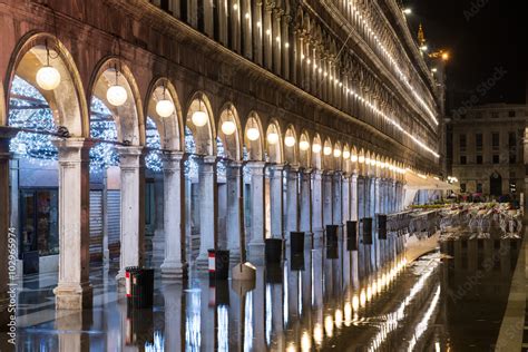 Square of San Marco at night - Italy Stock Photo | Adobe Stock