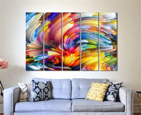 Bright wall art Bright wall decor Color canvas art Color wall poster ...