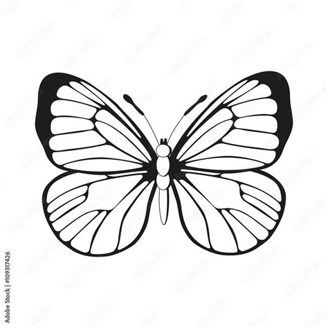 silhouette butterfly black and white butterfly pattern vector, butterfly wings, Stock Vector ...