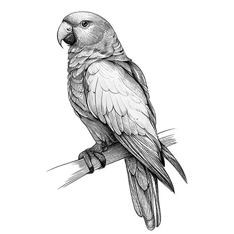 Digital Download Pencil Drawing of a Parrot PNG File PSD File JPG File - Etsy