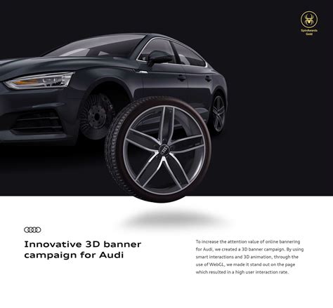 Audi 3D banner campaign on Behance