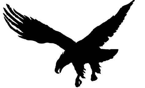 Eagle In Flight Silhouette at GetDrawings | Free download