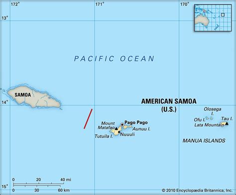 Samoa Island In World Map - Florida Beach Map