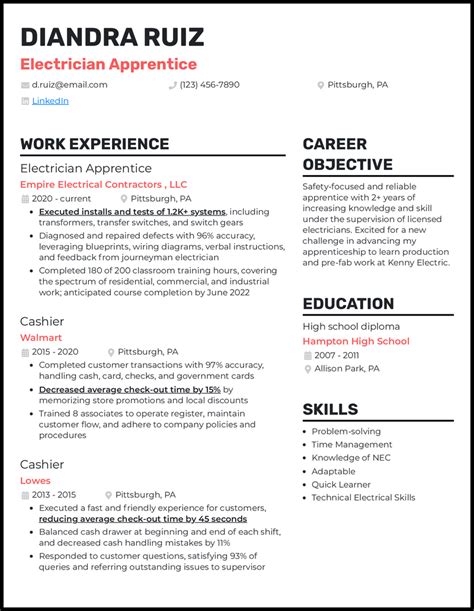 12 Electrician Resume Examples [& Templates]