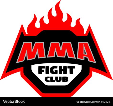 Mma fight club logo Royalty Free Vector Image - VectorStock