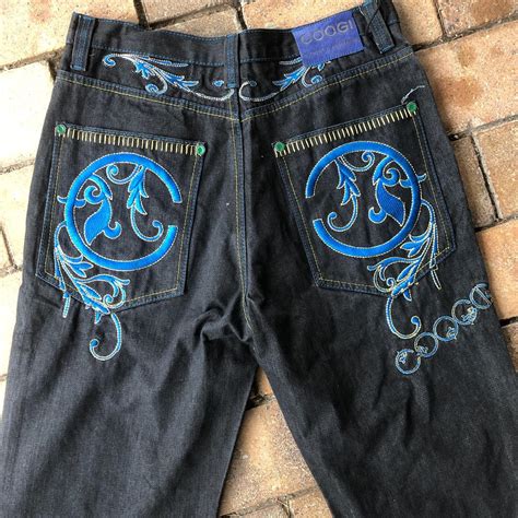 HIPHOP jeans coogi great condition light use Size... - Depop