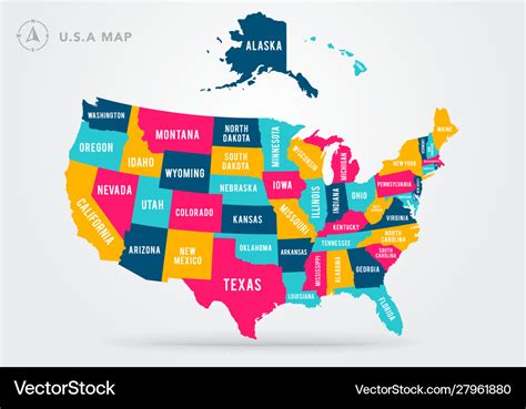 Colorful USA Map Royalty Free SVG, Cliparts, Vectors, And, 47% OFF