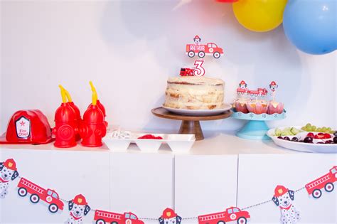 Budget-Friendly Fire Truck Toddler Birthday Party