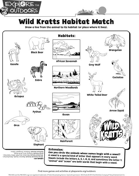 Printable Wild Kratts