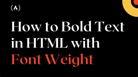 CSS Bold – How to Bold Text in HTML with Font Weight - TrendRadars