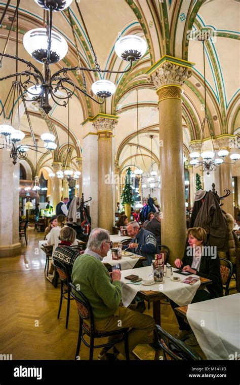 Austria, Vienna, Cafe Central, interior Stock Photo - Alamy