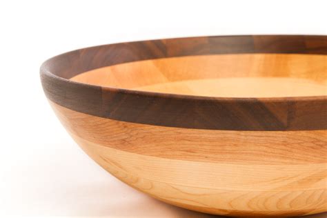 Large Wooden Salad Bowls, Deep Wood Serving Bowls | NH Bowl and Board ...