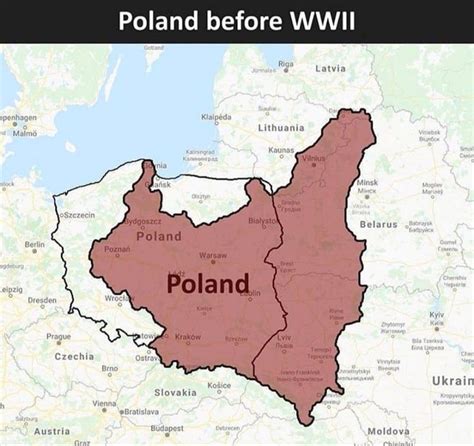 Poland before and after WWII #Maps #InterestingMaps #Interesting | Poland history, Wwii maps, Poland