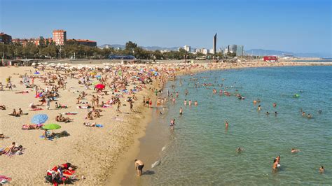 Barceloneta Beach Spain : Beach Of Barcelona Barceloneta District And ...