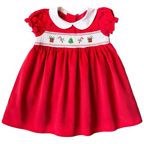 Buy > newborn smocked christmas dress > in stock