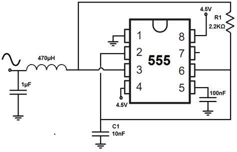 Sine wave generator circuit – Spegel med belysning