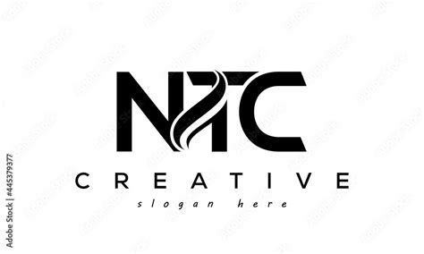 Letter NTC creative logo design vector Stock Vector | Adobe Stock