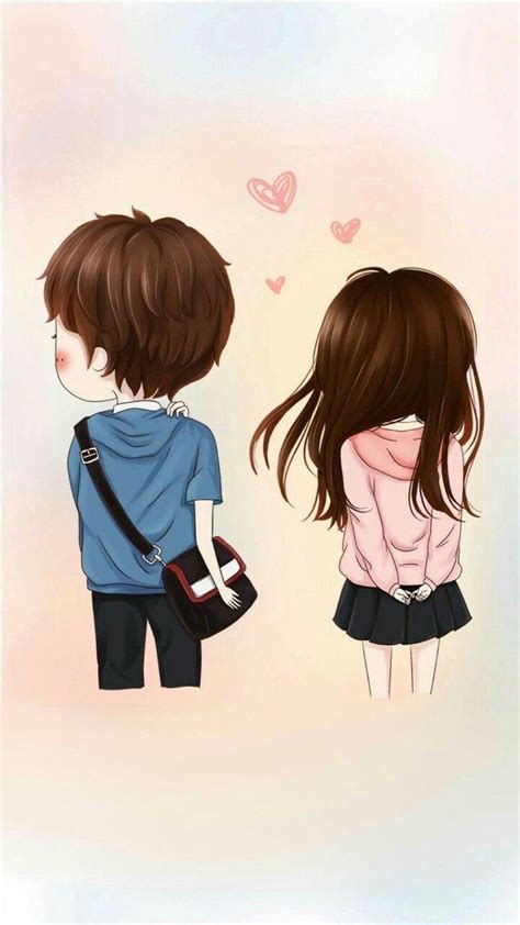 Cute Couple Cartoon Wallpapers - Top Free Cute Couple Cartoon Backgrounds - WallpaperAccess