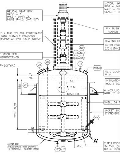 Reactor Design, For chemical, Capacity: wide range at Rs 25000/unit in Pune