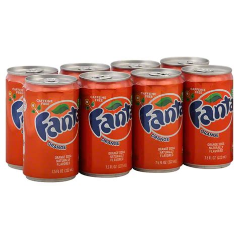 Fanta Orange Soda 8 PK Cans - Shop Soda at H-E-B