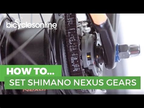 How to Set Shimano Nexus 8 Speed Gears - YouTube