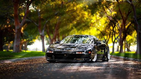 Honda NSX, car, Honda, trees, bokeh wallpaper | cars | Wallpaper Better