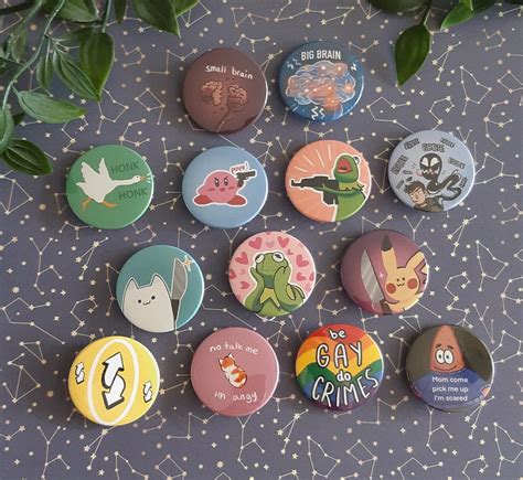 Meme Buttons Funny Badges 38mm 15inch - Etsy