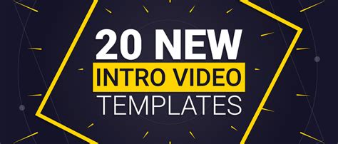 Create Intro videos in less than 5 minutes using these 20 new templates. - Video Making and ...