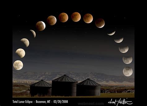 Time Lapse Lunar Eclipse 5 - Full Image