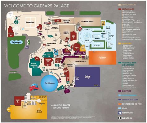 Caesars Palace Layout