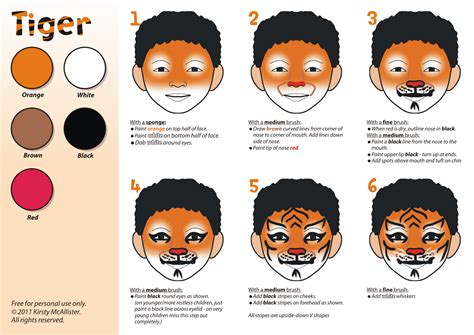 Tiger Face Makeup Tutorial