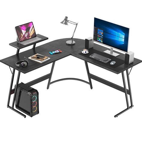 Homall L-Shaped Gaming Desk 51 Inches Corner Office Desk with Removable ...