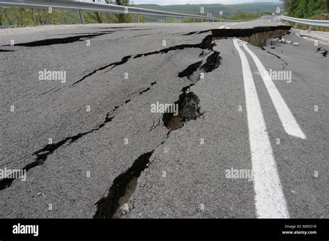 Earthquake Crack Road High Resolution Stock Photography and Images - Alamy