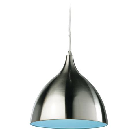 Firstlight Cafe Single Light Ceiling Pendant with Blue Inside ...