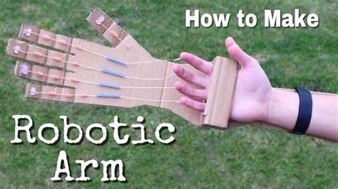 How to Make a Robotic Arm at Home out of Cardboard | Robot arm, Science projects for kids, Diy ...