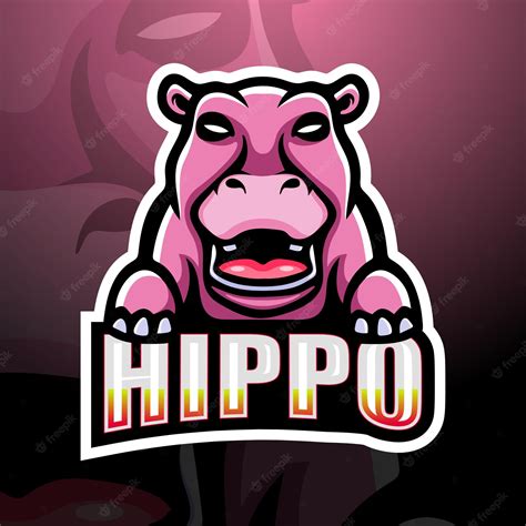 Premium Vector | Hippo mascot logo design