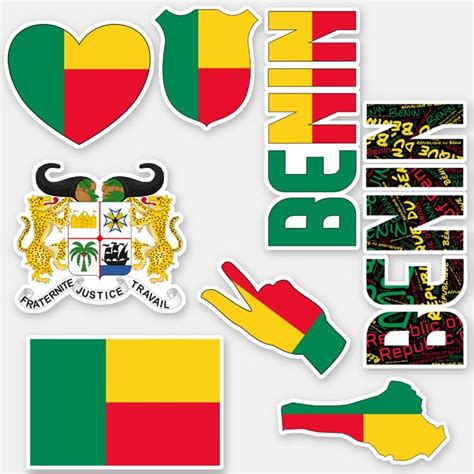 Amazing Benin Shapes National Symbols Sticker | Zazzle | National ...