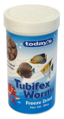 -Today's Tubifex Worms 30g-Hurstville Aquarium