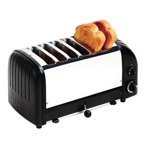 Dualit Bread Toaster 6 Slice Matt Black Kitchen Cooking Equipment ...