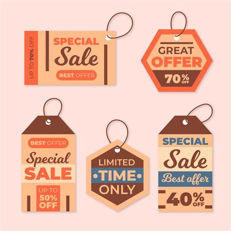 Free Vector | Vintage sale tags collection