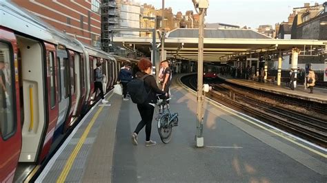 Finchley Road Station, Metropolitan & Jubilee Lines. London underground tube trains, north ...