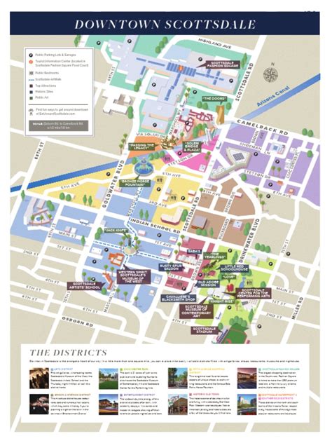 Old Town Scottsdale Area Map | PDF | Tourism And Leisure | Leisure